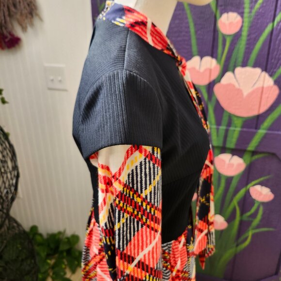 Vintage 1970's Toni Todd Plaid Maxi Dress - Picture 13 of 16